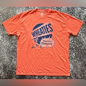 Wheaties (Baseball) Breakfast of Champions Orange Tee XXL